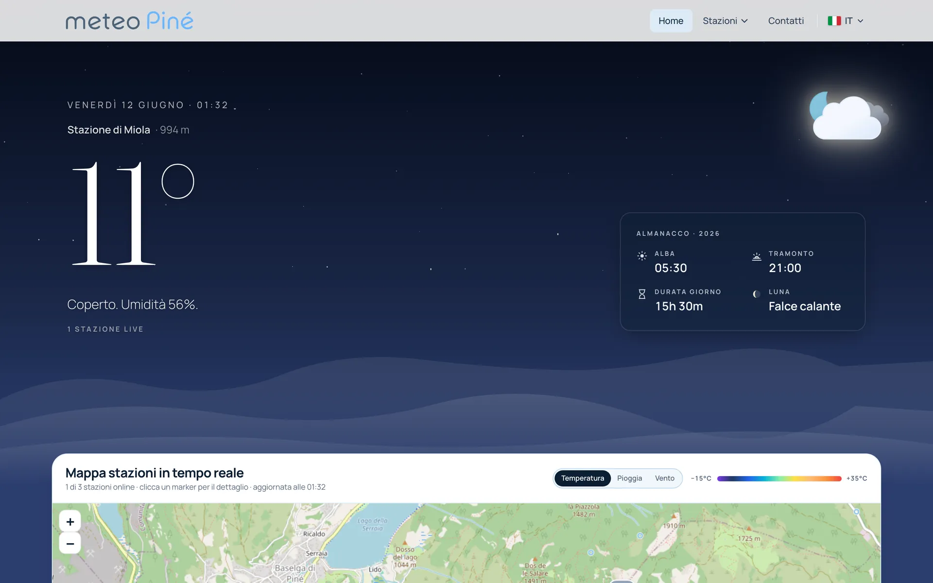 Meteo Piné, dopo